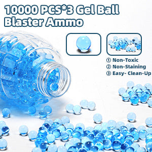 Gelgun with real smoke and lights - playmaster toys - 500 orbeez gel with rechargeable battery