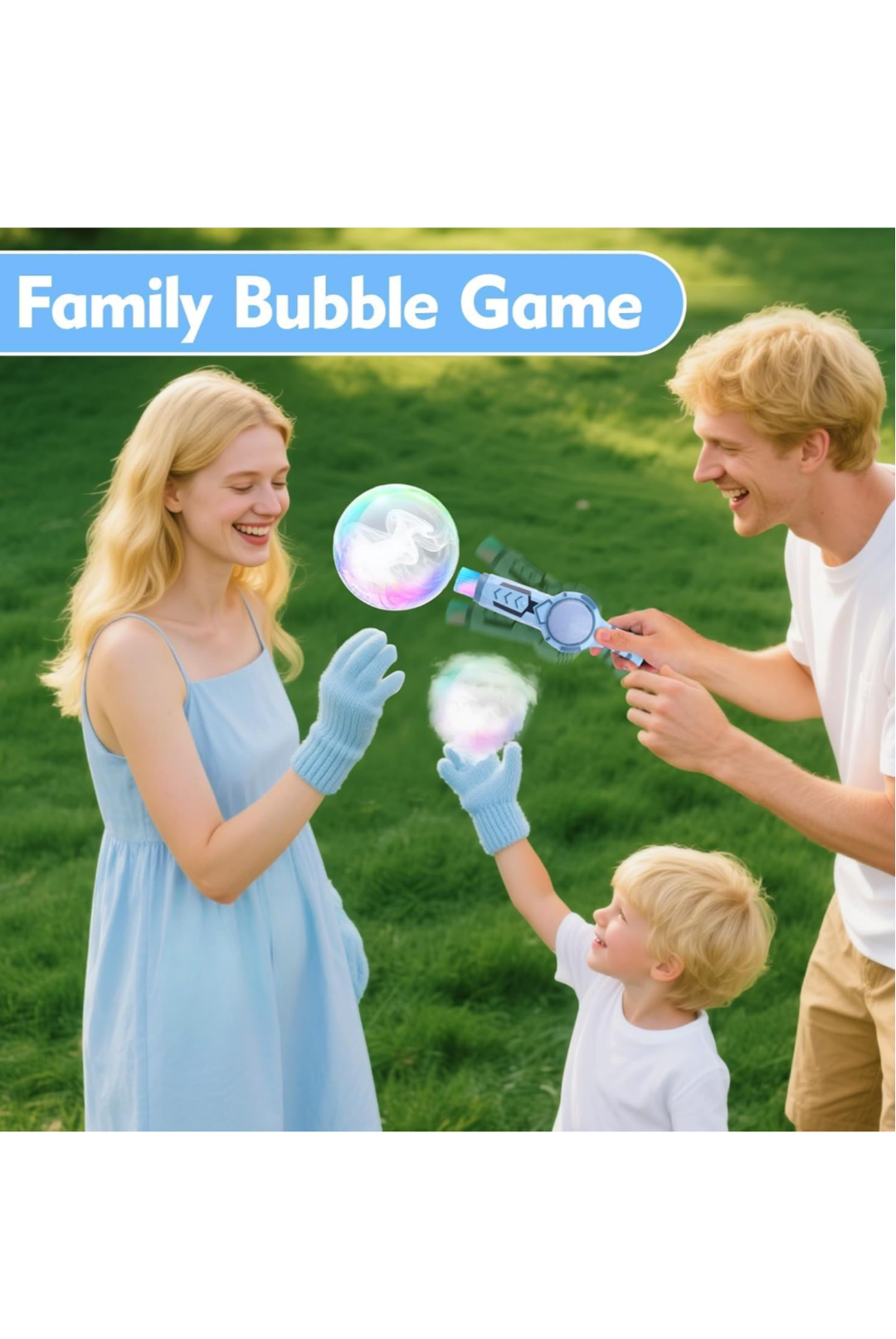 Elastic Bubble Fog Wand, Magic Smoke Bubble Machine with Colorful Elastic Bubbles & Smoke Effect, Portable Interactive Mist Bubble Machines for Parties