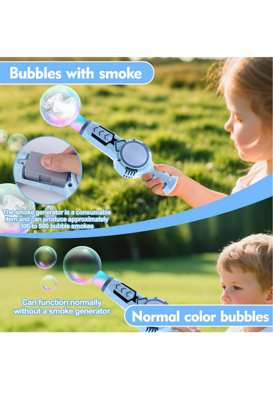 Elastic Bubble Fog Wand, Magic Smoke Bubble Machine with Colorful Elastic Bubbles & Smoke Effect, Portable Interactive Mist Bubble Machines for Parties