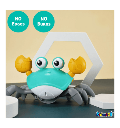 The Crawling Crab Baby Musical Kids Toy with Led Lights & Rechargeable Battery, Tummy Time for Babies
