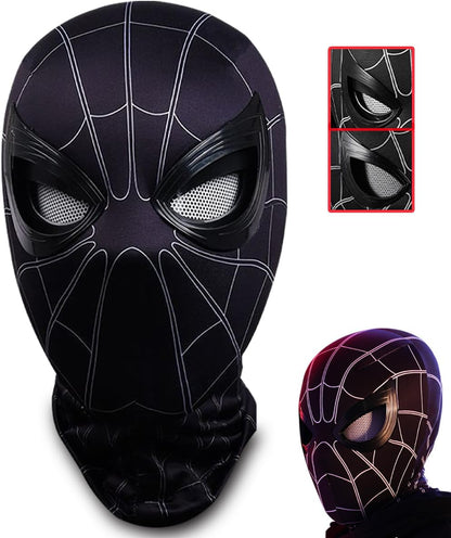 Lights Spiderman mask for kids - jaw adjustable eye blinking mask