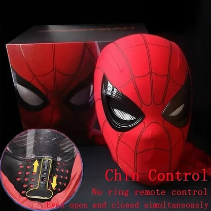 Lights Spiderman mask for kids - jaw adjustable eye blinking mask