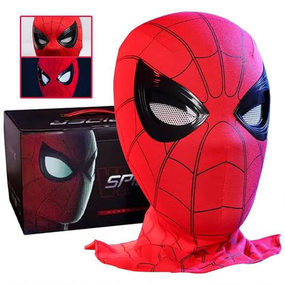 Lights Spiderman mask for kids - jaw adjustable eye blinking mask